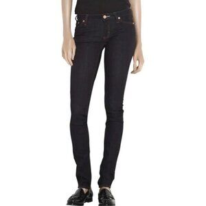 Acne Womens Straight Leg Jeans Dark academia Wash Low rise Size 27 Grunge punk